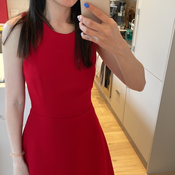 Open Back Red Mini Zara Dress - Picture 3 of 8